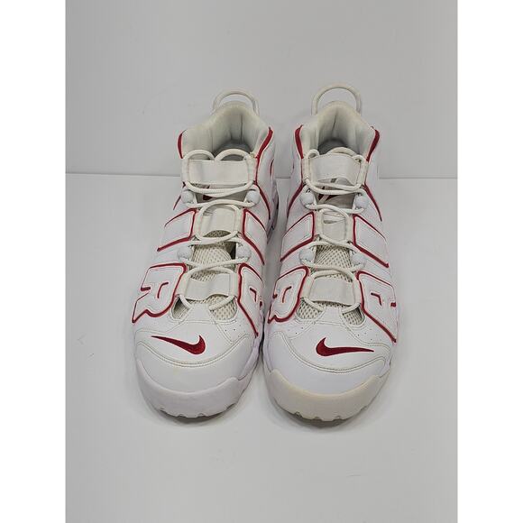Nike Air More Uptempo 2021 White Varsity Red SIZE 12 PRE-OWNED GOOD main image 6